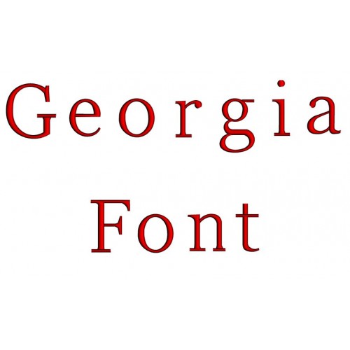 Georgia Embroidery Font Digitized Lower and Upper Case 1 2 3 inch Instant Download